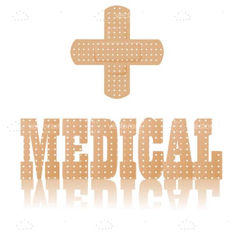 MEDICAL Logo with Plasters